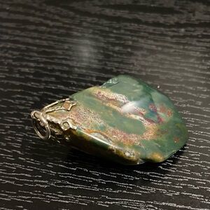 Vintage Bloodstone Jasper- Large Pendant